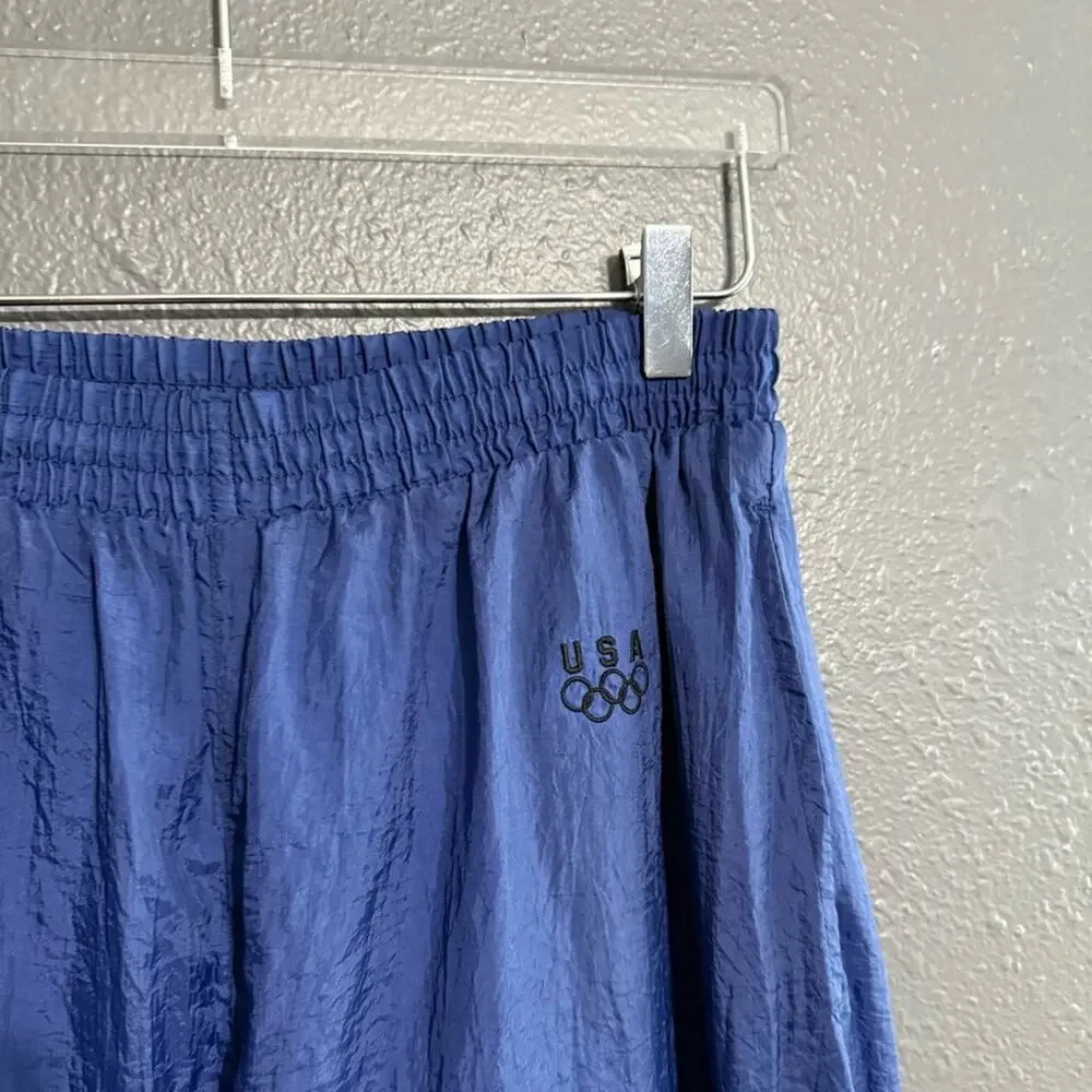 Team USA Vintage Dead Stock Nylon Joggers Size M